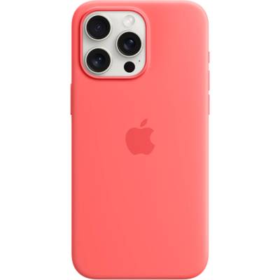 Apple Оригинален гръб Apple за Iphone 15 Pro Max Silicone Case w MagSafe - Guava