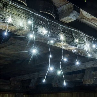 Home KAF 50C LED/WH LED svetelný záves, 0,81 m / 50 studených bielych LED, biely vodič, stále svetlo, sieťový adaptér, interiérové prevedenie