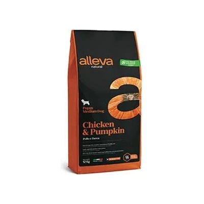Alleva Natural pes štěně střední kuře & dýně 2 kg