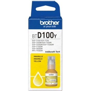 Brother Оригинално мастило за принтер Brother BT-D100Y, 5000 страници/5%, Yellow (3015100786)
