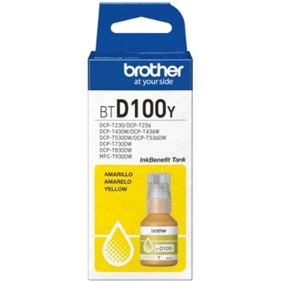 Brother Оригинално мастило за принтер Brother BT-D100Y, 5000 страници/5%, Yellow (3015100786)
