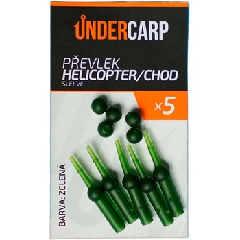 UnderCarp Prevlek Helicopter/Chod Sleeve Zelená 5 ks