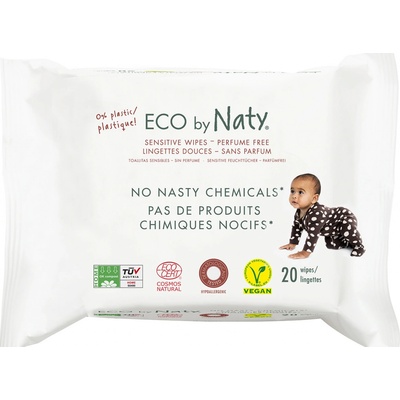 Naty Nature Babycare Eco Sensitive Travel 20 ks
