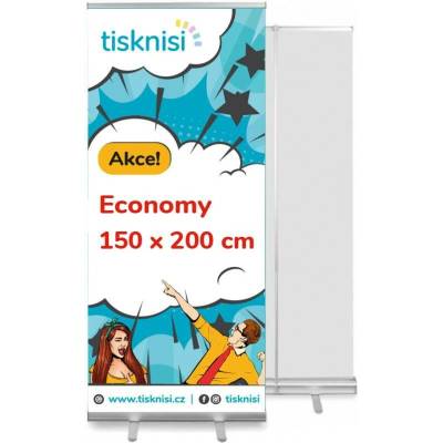 Rollup stojan ECONOMY 150 x 200 cm bez tisku
