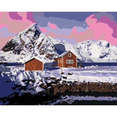 Zuty Malování Podle Čísel Úžasná Krajina Lofotských Ostrovů 80 x 100 Cm Plátno Rám 8596530086079