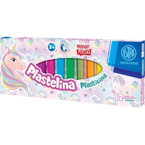 Astra Пластилин Astra - Еднорог, 12 цвята (AS303221007)