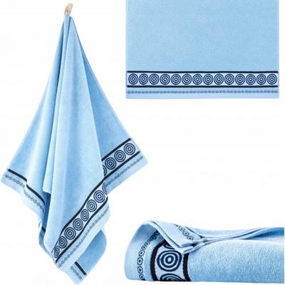 Zwoltex ručník 70 x 140 cm z egyptské bavlna barva Rondo modrá