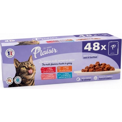 Plaisir cat KAPSA MEGA MULTIPACK 48 x 85 g