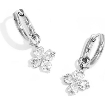 Ornamenti náušnice Clover silver small OOR300105