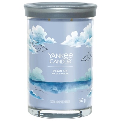 Yankee Candle Ocean Air голяма чаша с надпис 567 гр