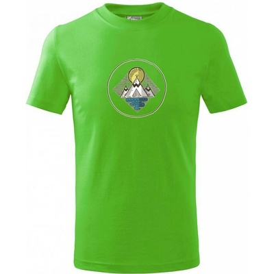 Indiánské teepee tričko detské Apple Green