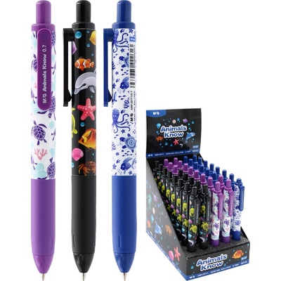 M&G Semi Gel Animals Know 0,7 mm modré 455978