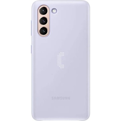 Samsung LED Cover EF-KG996CV - оригинален заден кейс, през който виждате информация от Samsung Galaxy S21 Plus (лилав)