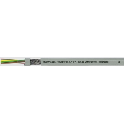Helu 20033-500 dátový kábel LiYCY 7 x 0.25 mm² sivá 500 m