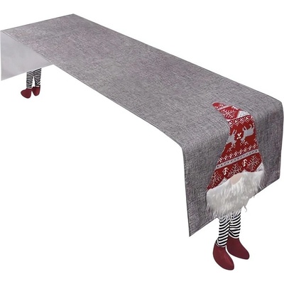 Ruhhy 22501 Vianočný Behúň s filcovými nožičkami 180x33 cm sivá