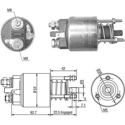 Elektromagnetický spínač pre żtartér MAGNETI MARELLI 940113050507