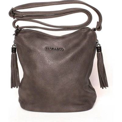 Flora & Co malá /středně velká tmavěcrossbody kabelka H5623 šedá