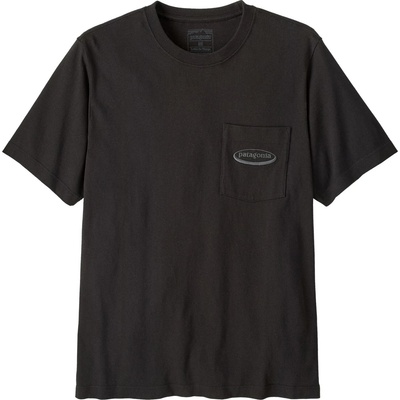 Patagonia Мъжка тениска Patagonia MW '95 Oval Logo Pocket Tee T-shirt - Black (216-8010-0113)