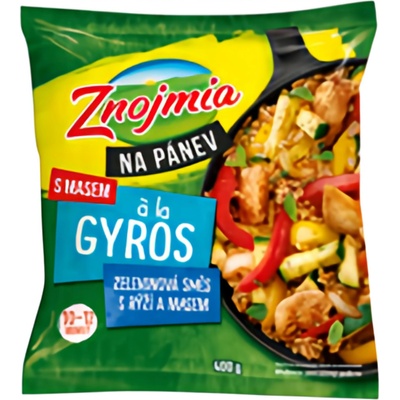 Znojmia Na pánev à la Gyros Zeleninová směs s rýží a masem 400 g – Zboží Dáma