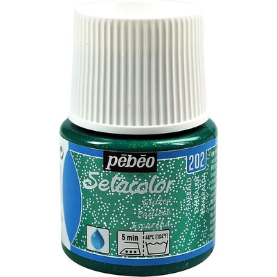Pébéo Barva na textil Setacolor Light Glitter 45 ml Zelená smaragdová 202