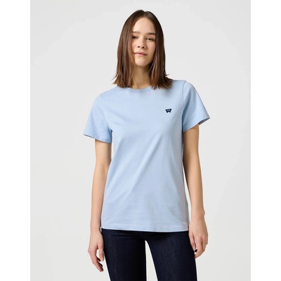 Wrangler Dámske tričko Wrangler® Round Tee 112362562 bledomodrá