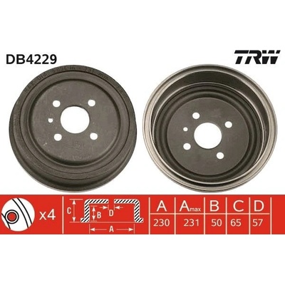 Brzdový buben TRW DB4229