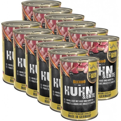 Belcando kuracie a kačacie s prosom a mrkvou 12 x 400 g