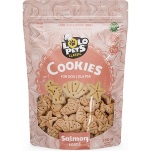 Lolo Pets Кучешки бисквити - сьомга 350 г