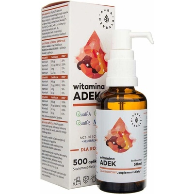 Aura Herbals Vitamín ADEK pre rodinu MCT kvapky 50 ml