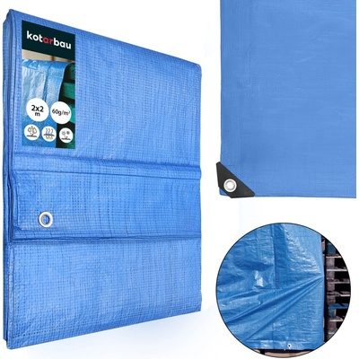 LEVIOR Ekonomik zakrývacia plachta 60g/m² 2x2 m modrá