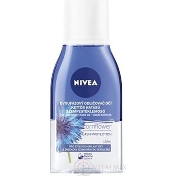 Nivea Caring Eye Make-Up Remover dvoufázový odličovač očí a voděodolného make-upu 125 ml