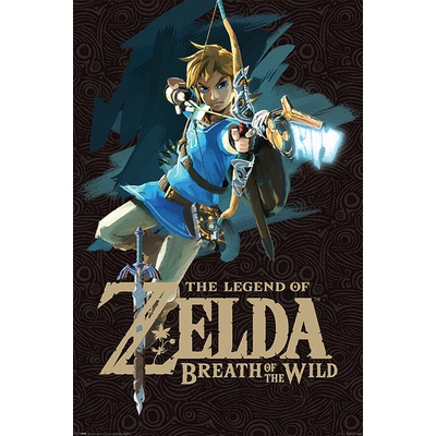 Plagát, Obraz - Zelda Breath of the Wild - Game Cover, 61 × 91.5 cm