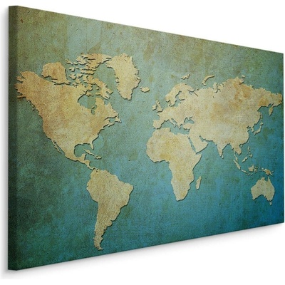 MyBestHome BOX Plátno Dekorativní Mapa Světa Varianta: 100x70