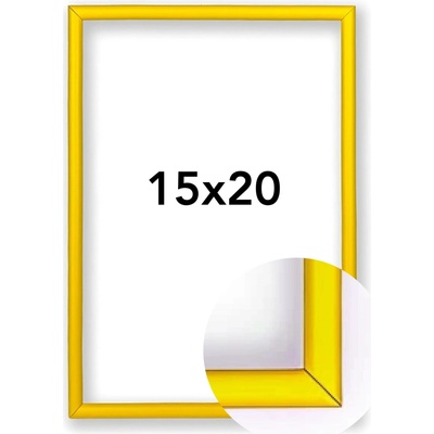 Fotorámeček BF Rozměr: 15 x 20 cm, Barva: Žlutá, Typ zasklení: Sklo