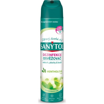 SANYTOL Dezinfekční osvěžovač vzduchu s vůní mentolu 300 ml