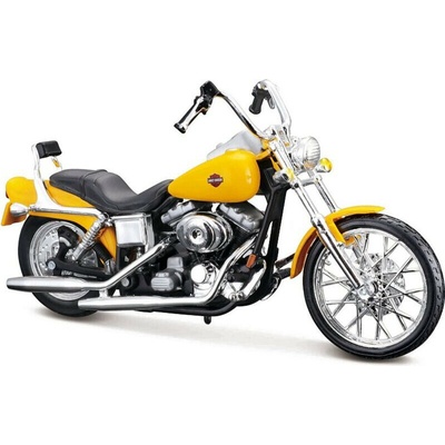 Harley Davidson Maisto Motocykel 2001 fxdwg Dyna Wide Glide 1:18