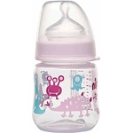 Nip Бебешко шише NIP - РР, Flow S, 0 м+, 150 ml, Girl (4000821350564) - baby
