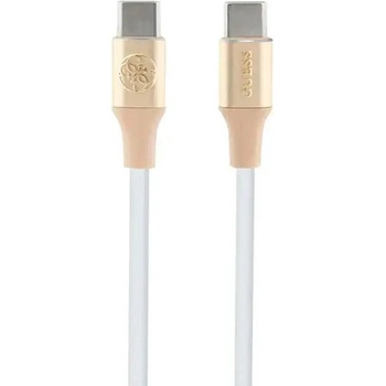 Guess Кабел Guess Ebossed Logo, USB-C към USB-C, 1.5m, златист (3666339171414)