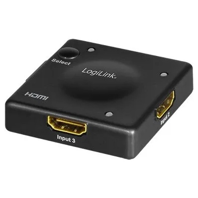 LogiLink Switch HDMI 3x - 1xMon, 1080p, HD0041, LogiLink (HD0041)