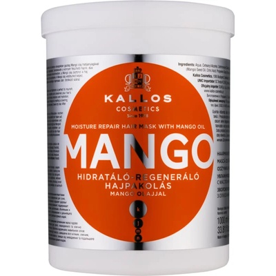 Kallos Mango подсилваща маска с масло от манго 1000ml