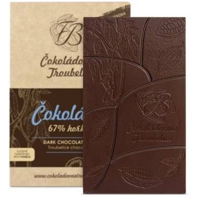 Čokoládovna Troubelice hořká 67% s kokosem 45 g