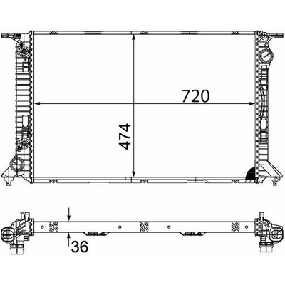 Chladič, chlazení motoru MAHLE CR 1133 000P CR 1133 000P