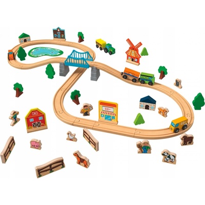 Playtive Dřevěná železnice Dinoland Statek – Zboží Mobilmania