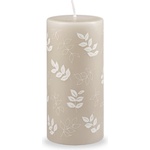 Unipar Сива и бежова свещ , време на горене 73 ч. Pure Beauty - Unipar (Pure Beauty Beige Pillar 70x150)