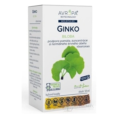 Avropa GINKO biloba bylinné kapky 50 ml