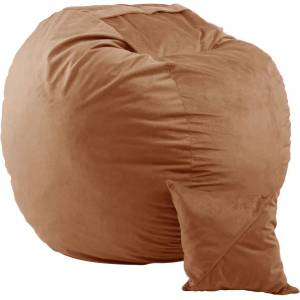 Pufrelax Комплект Барбарон и декоративна възглавница 600л. King Size, Creamsicle, Перящ се калъф, Пълнеж с микс от мемори пяна и дунапрен, Гама Premium