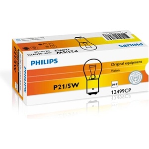 Philips Крушка, мигач philips p21/5w, 12v, 5/21w, 10 бр