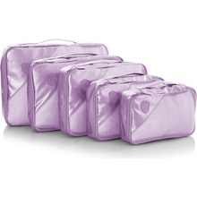 Heys Metallic Packing Cube Lilac 5 kusů