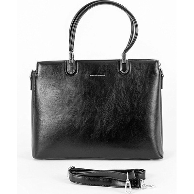 David Jones střední tříoddílová elegantní kabelka do ruky CM6563 černá