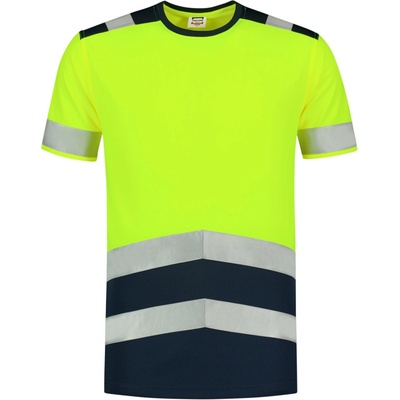 Tricorp tričko T-Shirt High Vis Bicolor T01 krátký rukáv unisex žltá svítivě M